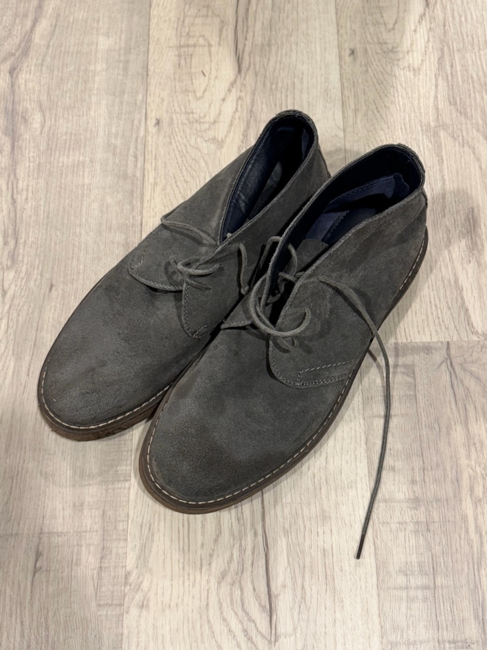 Joseph Abboud Dark Gray Suede Chukka Boots
